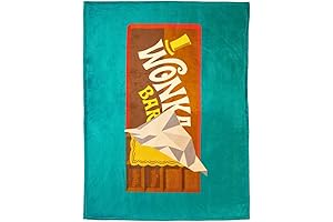 Willy Wonka Edible Adventures Super Soft and Cozy Throw Blanket