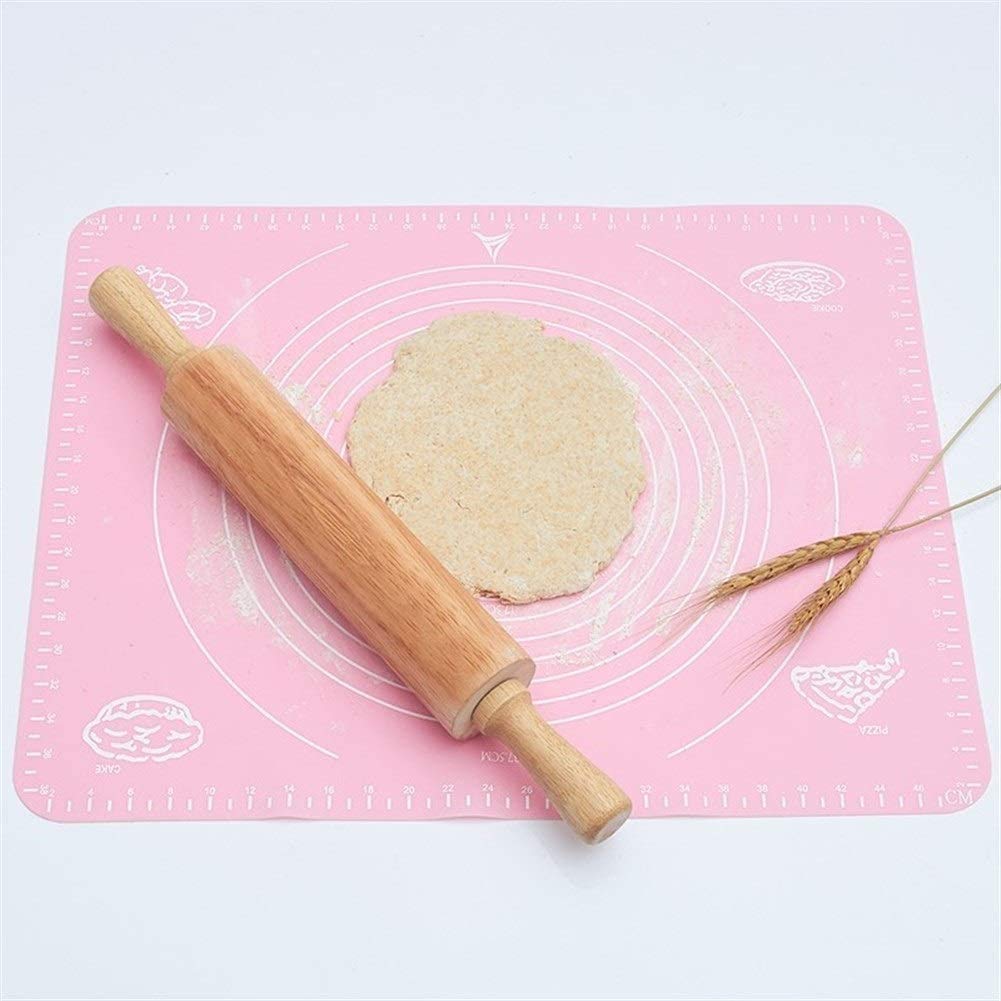 Pin rodante - Madera clásica - Rodillo de Masa Profesional: Utilizado por panaderos y Cocineros para Pasta, Pasta de Galletas, pastelería, panadería, Pizza, Fondant, chapati