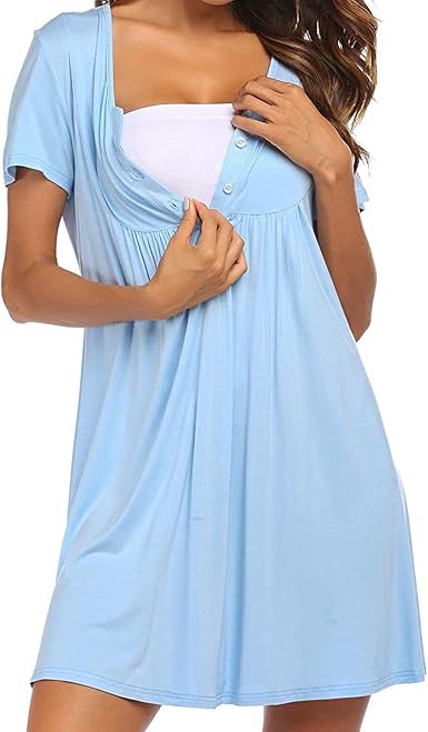 Amazon.com: Vestido de maternidad más ropa de maternidad para mujeres  embarazadas, talla grande, parto de parto, hospital de enfermería : Ropa,  Zapatos y Joyería