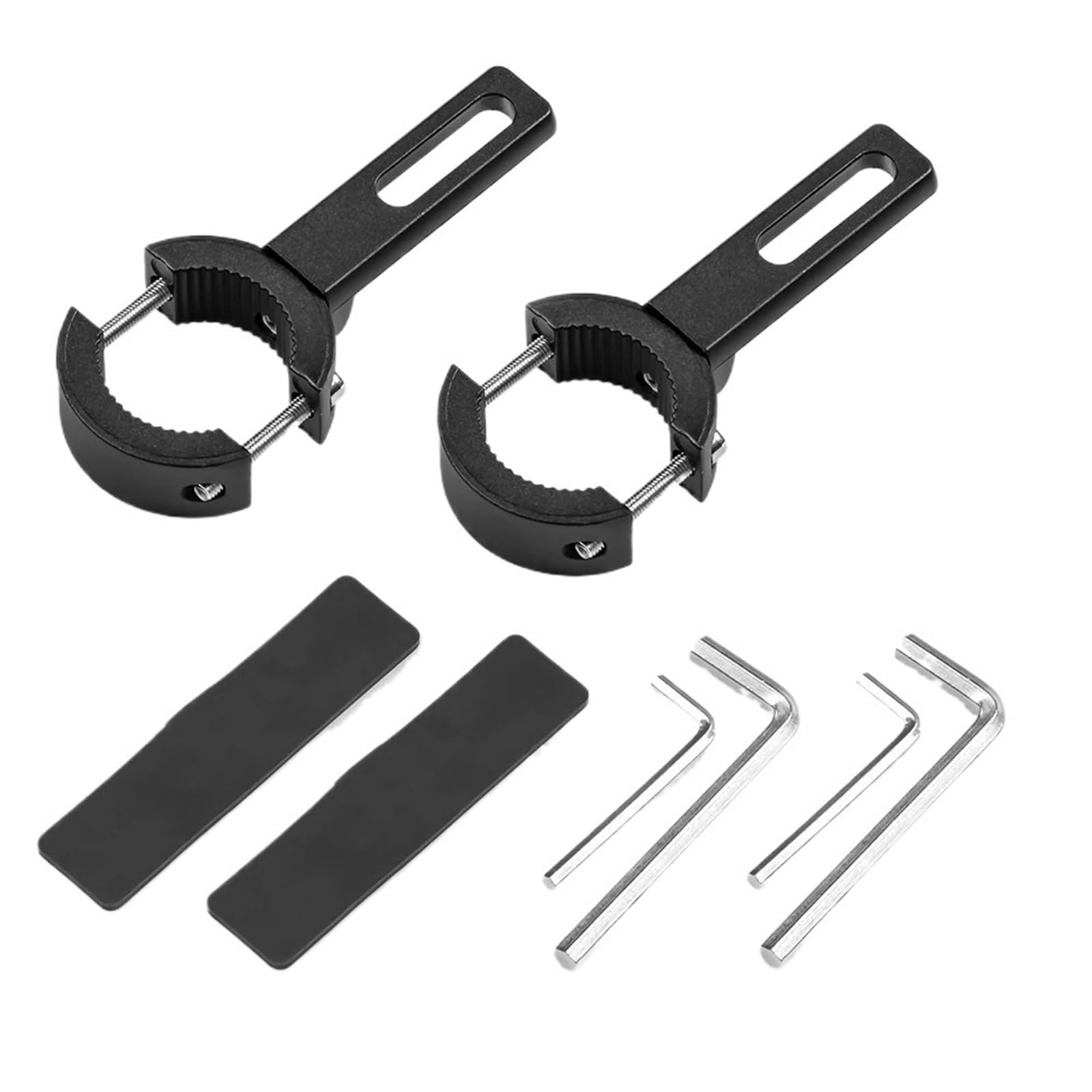 Headlight Bracket Adjustable Motorcycle Bracket Spotlight Fog Driving Lights Universal Bicycles Mount Durable for Fork ATV(2PCS Small)