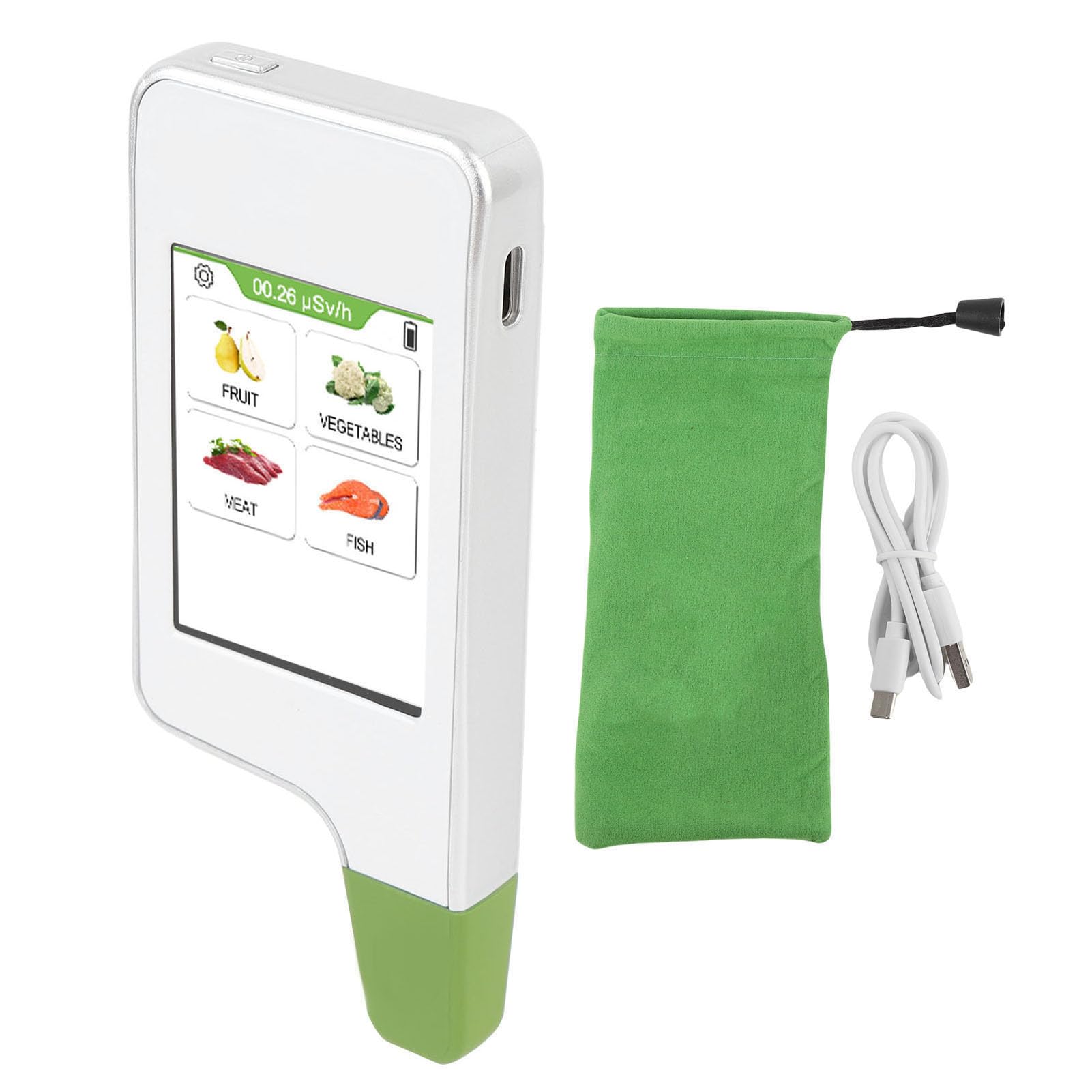 Akozon Probador de Nitrato Detector de Alimentos Portátiles 0-9999 Mg/kg