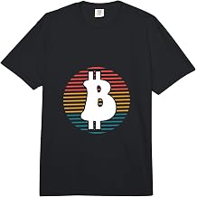 Bitcoin Retro Stripes Bitcoin Funny BTC Crypto Trader Gift Comfort Colors Adult Heavyweight T-Shirt