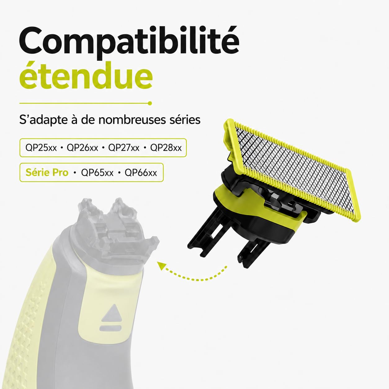 Lame de rasoir électrique - Lot de 3 lames - Compatible avec tous les modèles O Blade- Rasage et entretien de la barbe - 4 mois d'utilisation