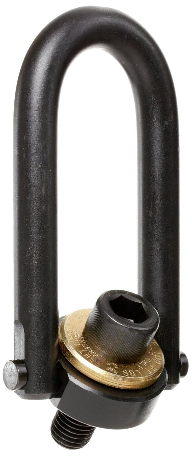 Jergens 23512 Black Oxide Alloy Steel Center Pull Style Long Bar Hoist