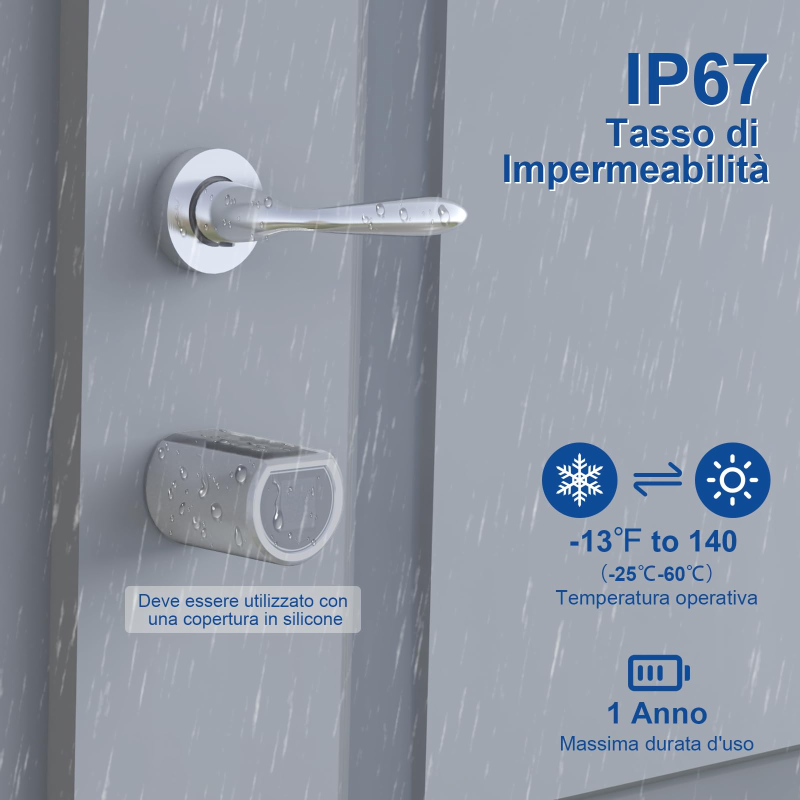 WE.LOCK Smart Door Lock Serratura Smart Doppio Motore Password e Bluetooth con Carta RFID, Facile da Installare