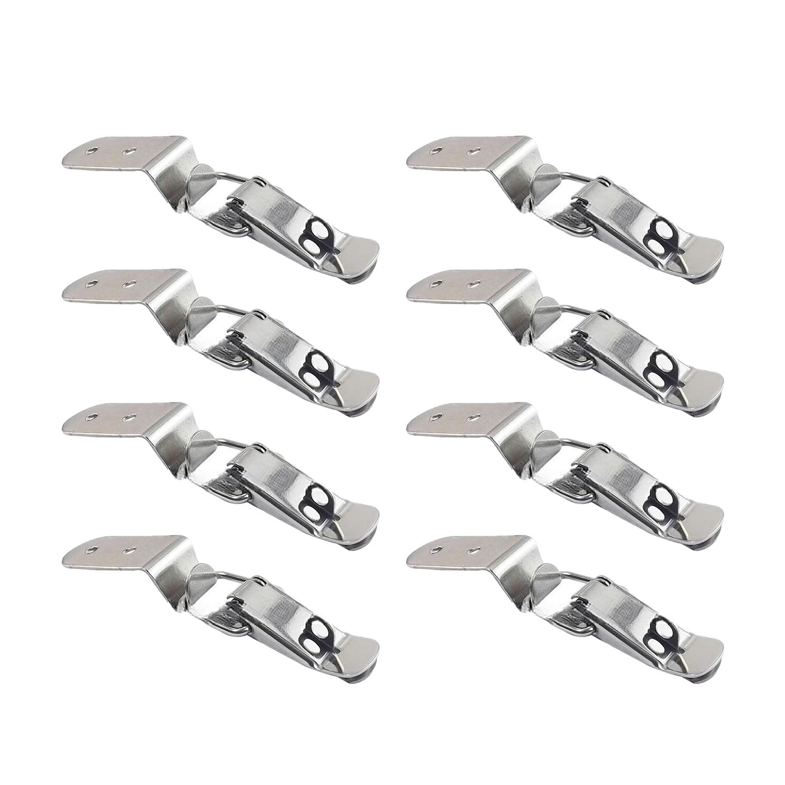 Pangboer 8Pcs 8 / 12Pcs Strong Snap Fasteners Corner Mounting Fasteners Long Service Steel Keep Your Belongings Safes & Sound Corner Fastener