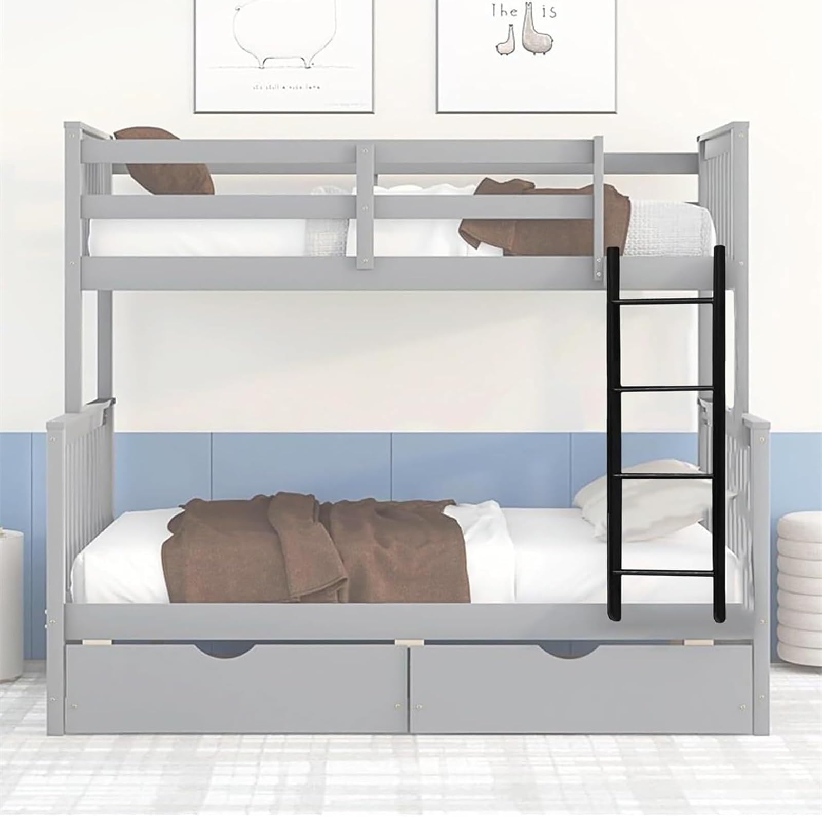 Échelle de lit superposé universelle en métal pour chambre d'enfant