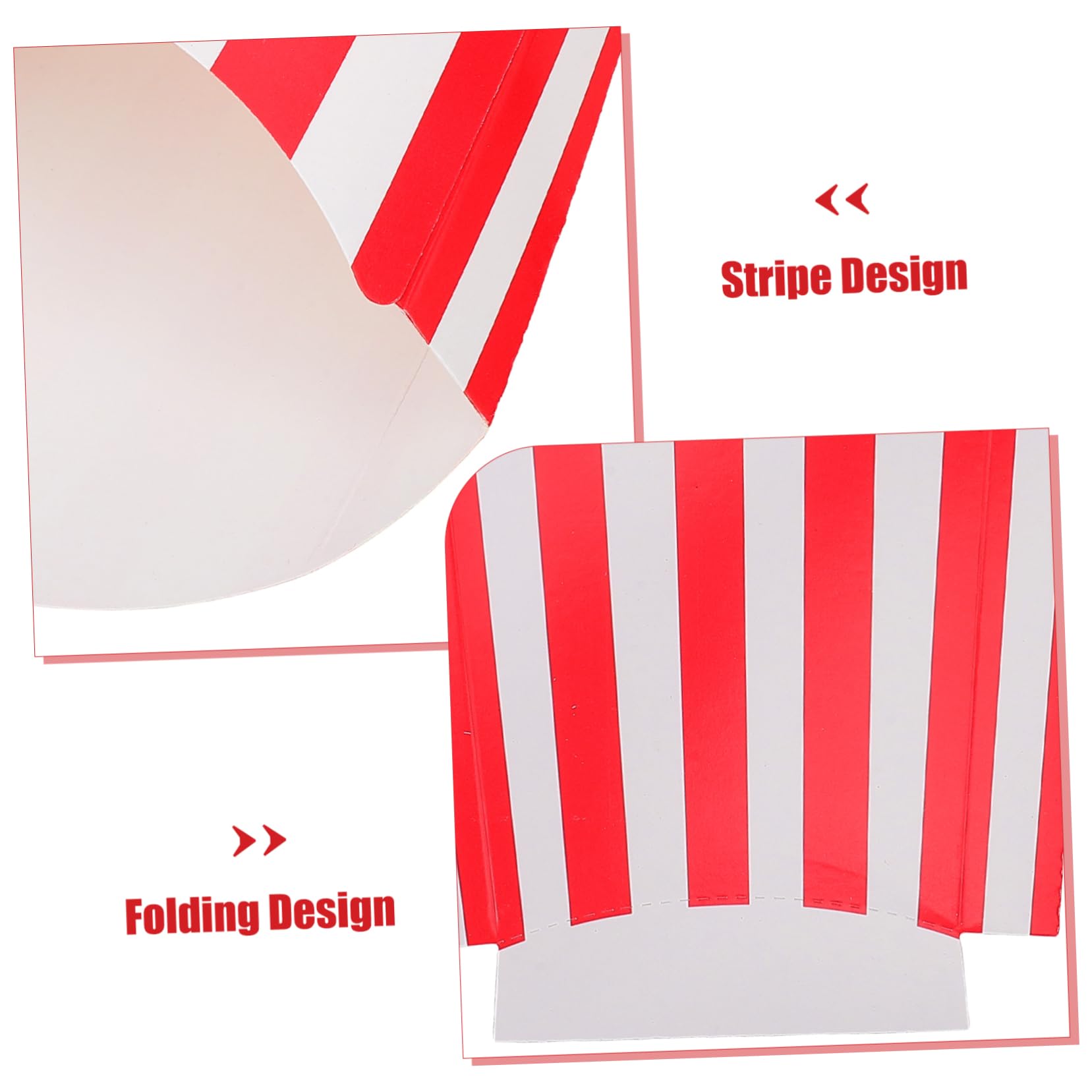 TOPBATHY 3 Sätze Pommes-box Popcorn-körbe Popcorn-geschenkboxen Popcornschalen Süßigkeiten Keksbehälter Snackbox Pappschachtel Party-snack-behälter Popcorn-boxen Karton 50 Stück * 3