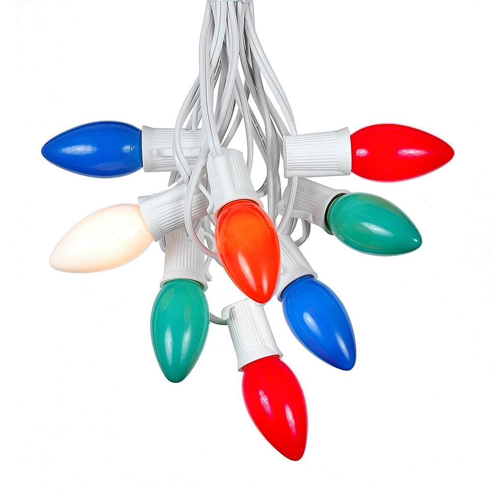Novelty Lights Multi Ceramic Incandescent Christmas String Lights