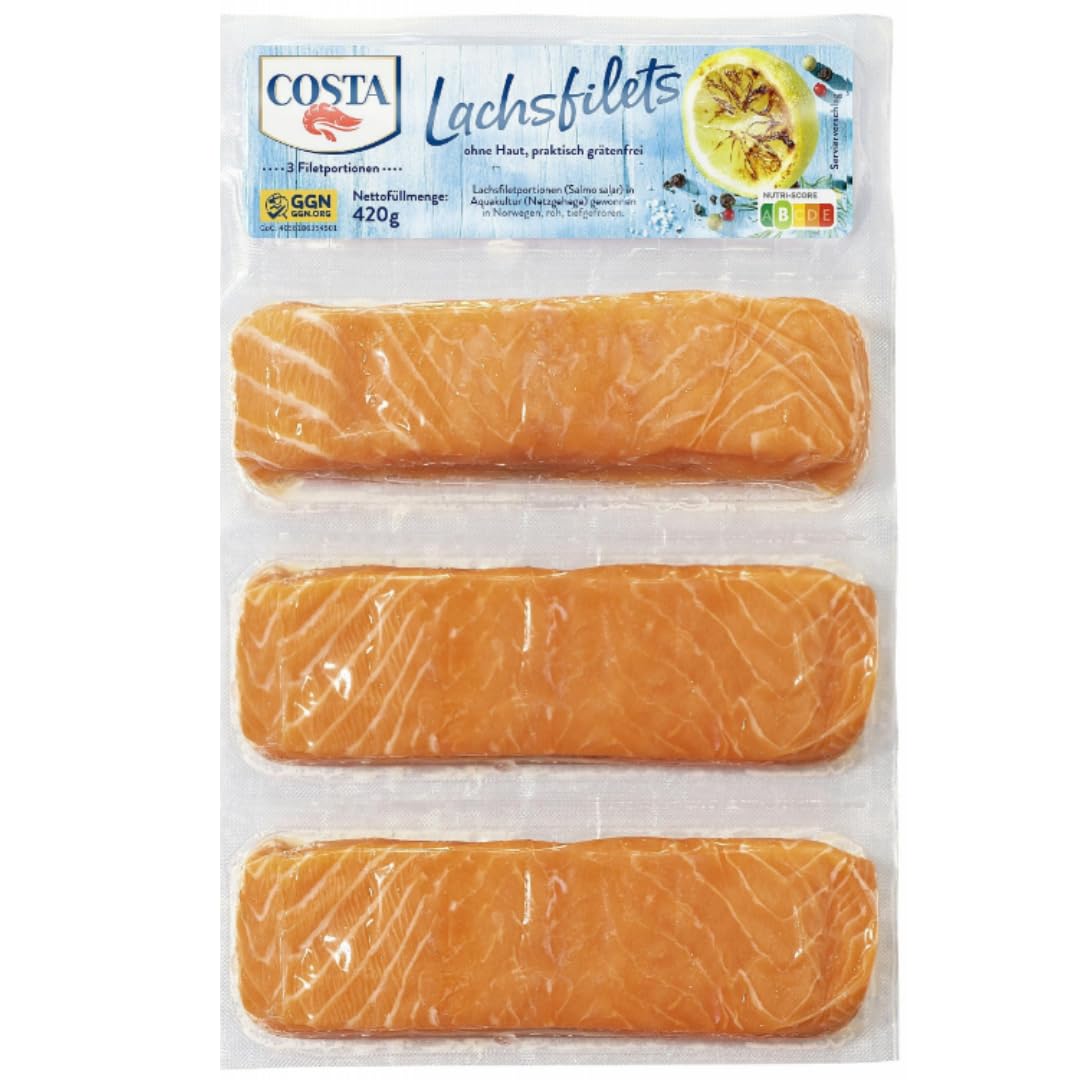 Lachs filets, Lachsfilets 420 Gramm x 4 STÜCK
