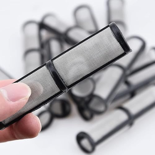 Miniatura 7 de Filtro pulverizador de pintura sin aire 390 395 490 495 595 colector 60 malla 10 piezas compatible con Graco 246384 para pulverizadores de pintura