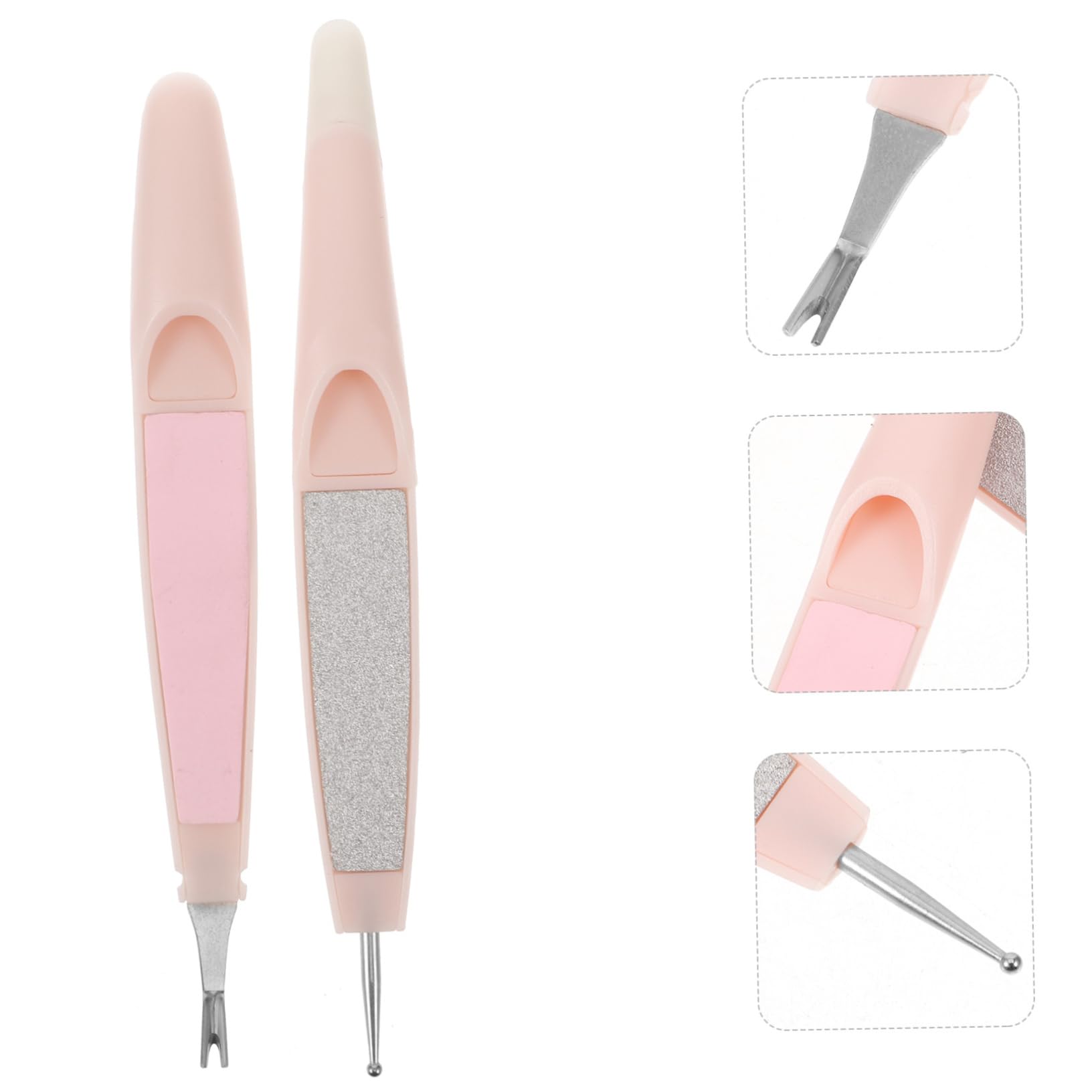 FRCOLOR 1 Set Nail Cuticle Pusher Tool Lightweight Manicure Remover Dotting Applicator Compact Nail for Home Salon Use Durable Easy to Carry
