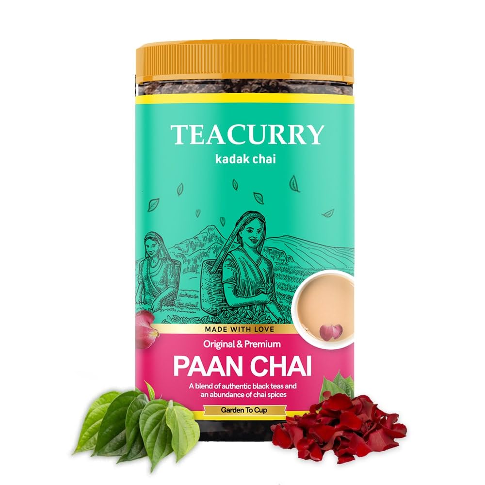 Just Vedic Paan Chai (100 Gm) - Kadak Paan Chai with Goodness of Paan | Premium Assam Tea Black Tea