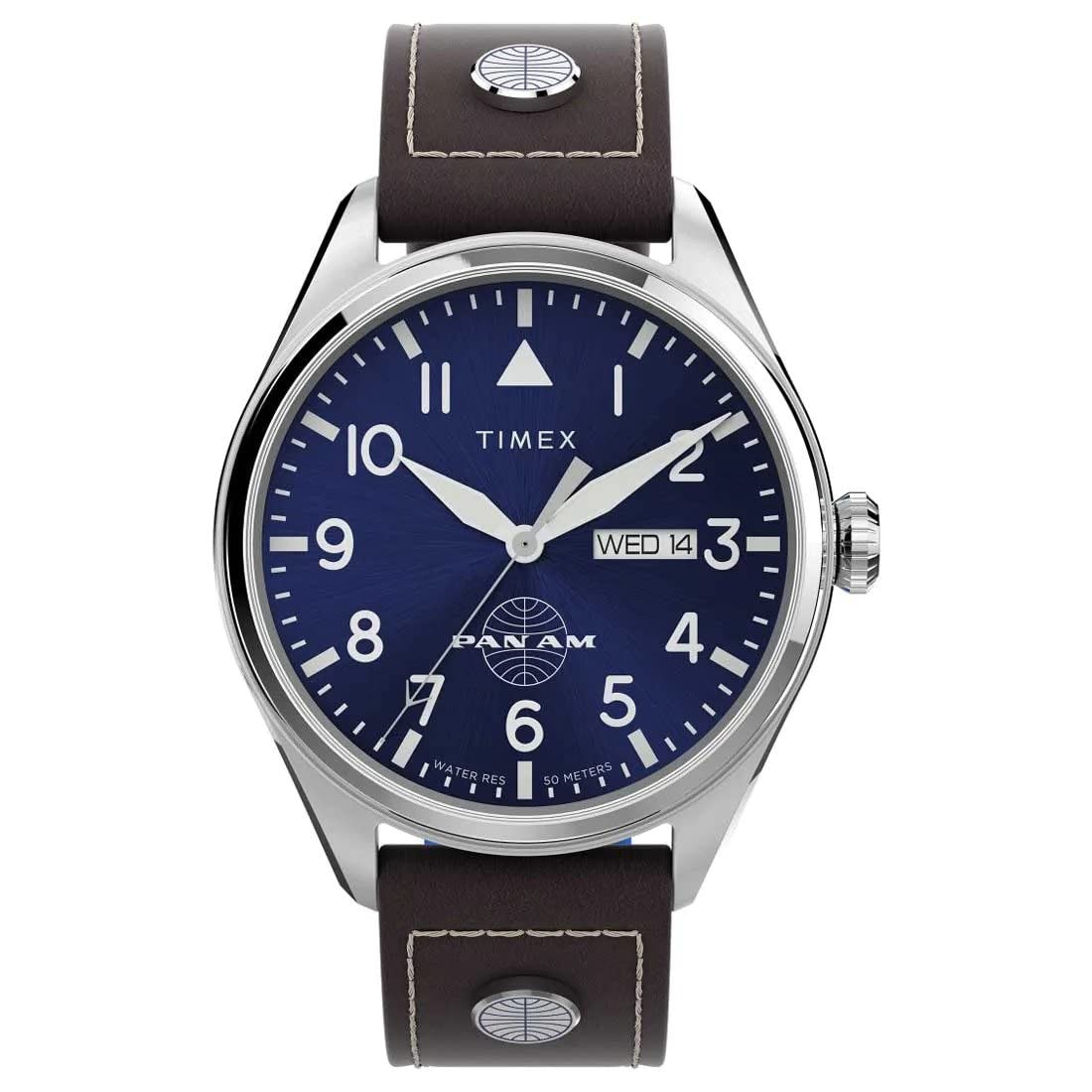 Timex Men's Analogue Quartz Watch with Leather Strap TWG030100