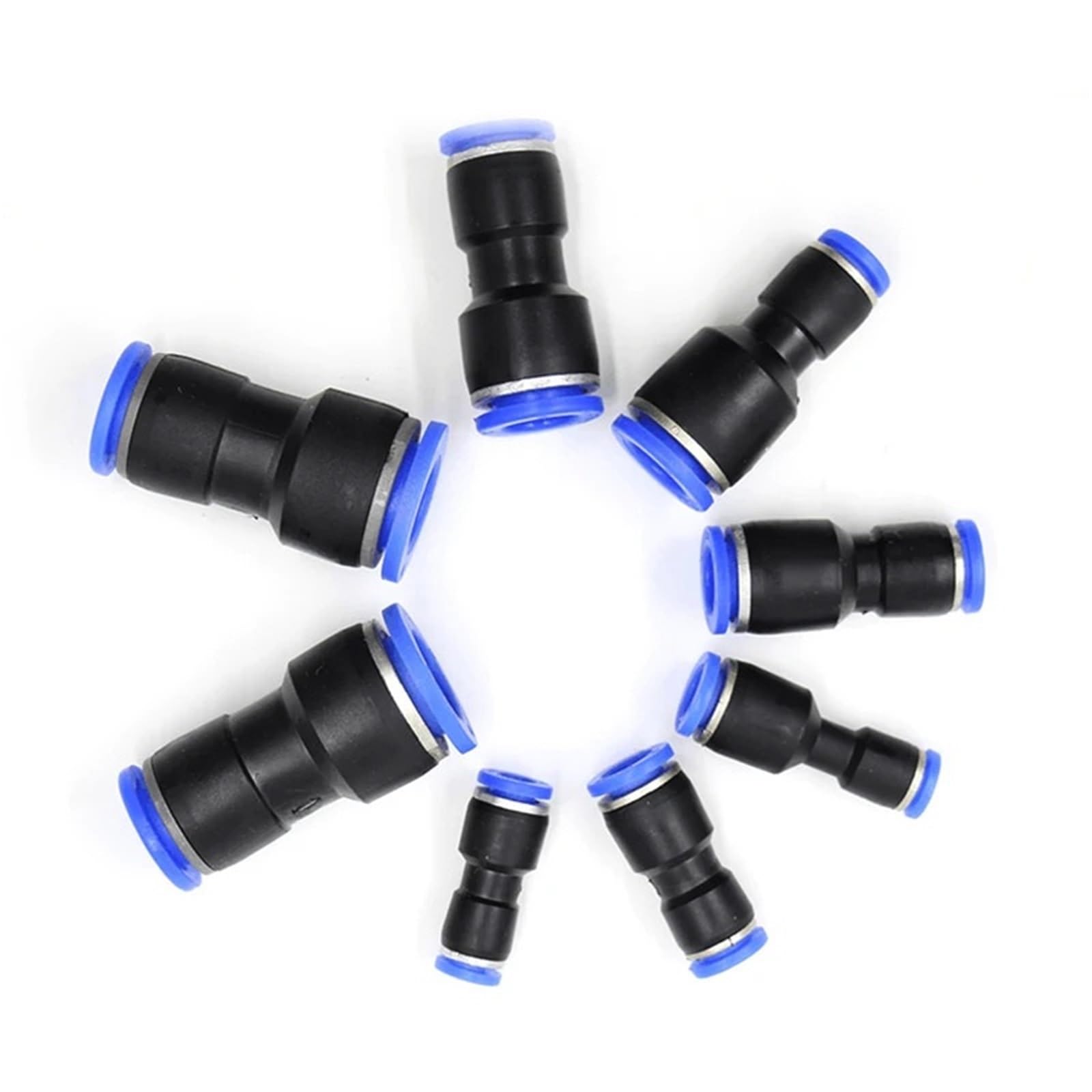 Conectores neumáticos de plástico PU para manguera de aire de 4mm recto a presión