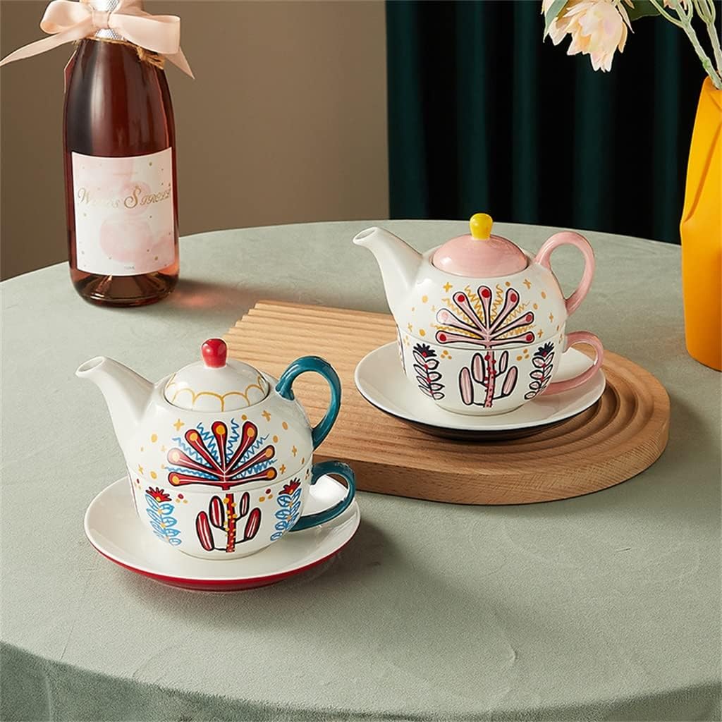 JSEIAJB Coffee Cup Single Pot Ceramic Tea Set Cup Plate Mother Pot Tea Pot Coffee Pot