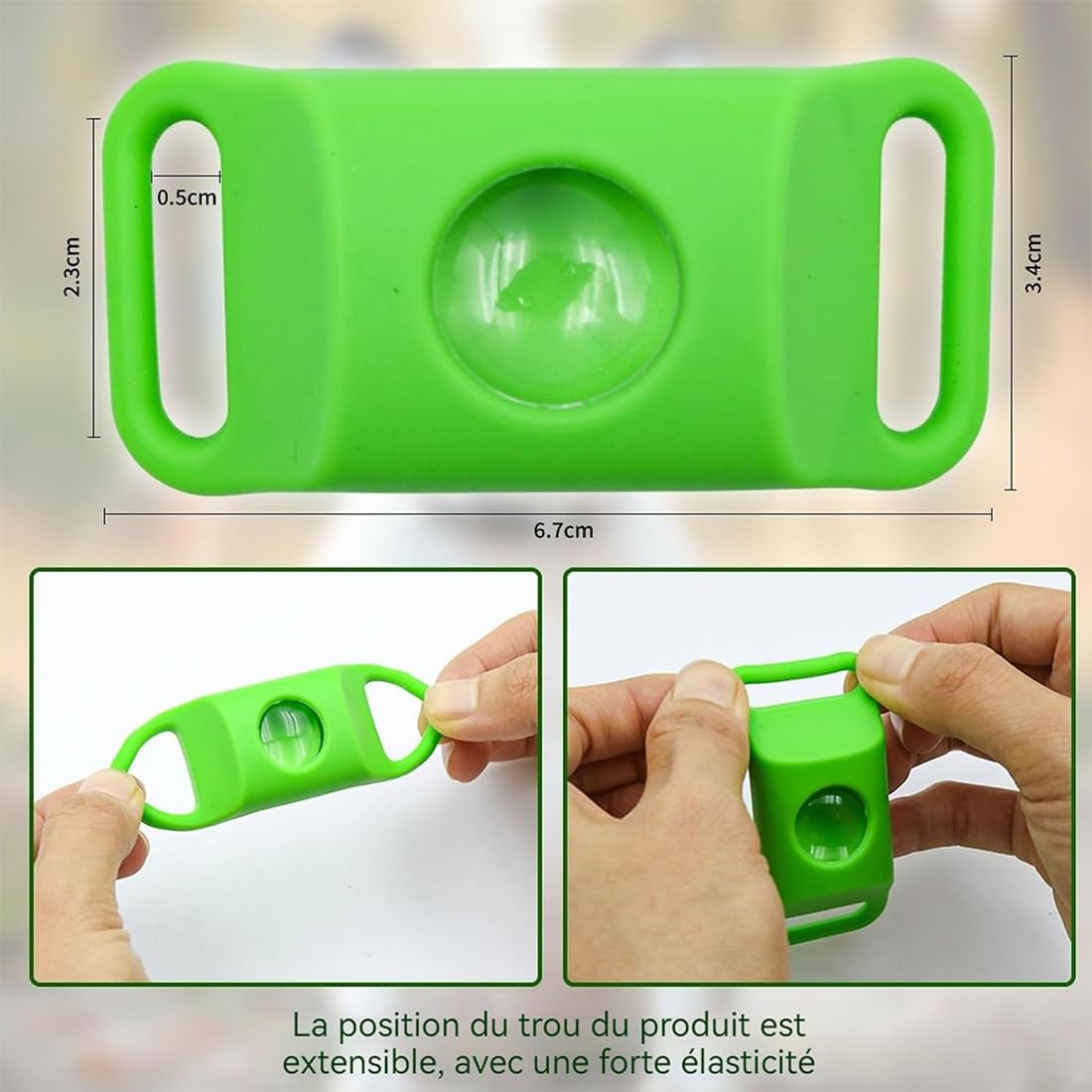 Collier répulsif Anti-puces et tiques pour Animaux, Protection Naturelle 12 Mois pour Chiens, 4 Capsules Remplaçables, Réglable, sans Contact Direct avec la Peau (F)