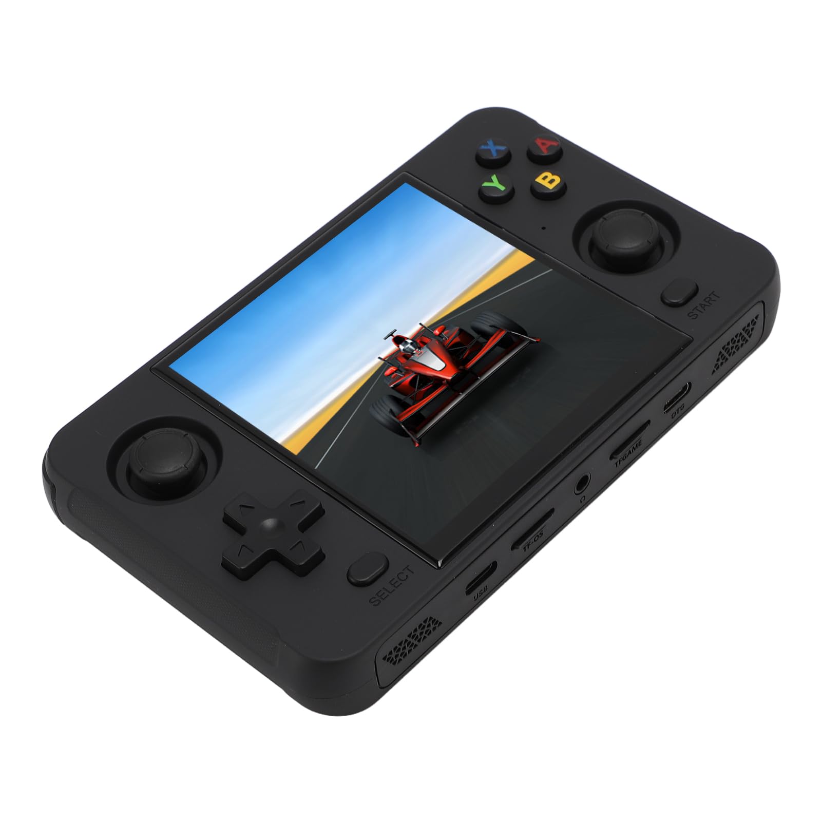 Console di Gioco Portatile con Schermo da 4 Pollici, Console di Gioco Portatile Open Source con Oltre 10.000 Giochi Integrati per Emulatori 3D Mainstream a 64 Bit (Black)