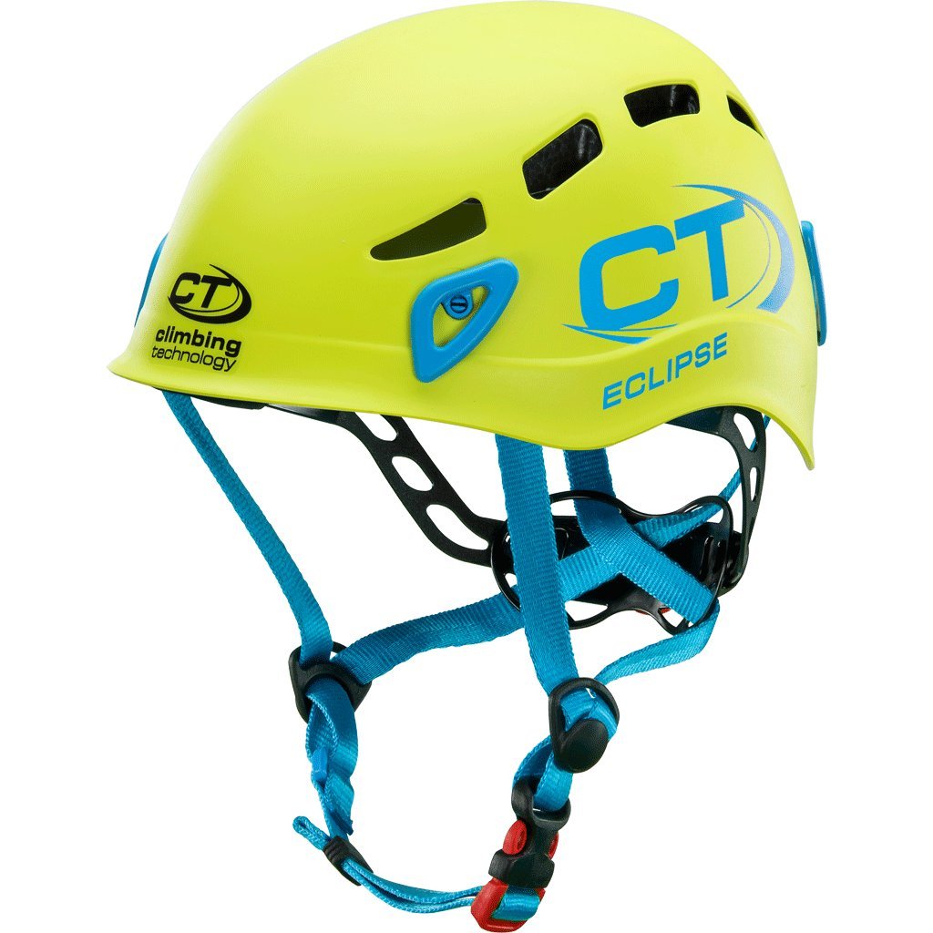 Climbing Technology Casco per arrampicata ECLIPSE Verde regolabile da 48 a 56 cm