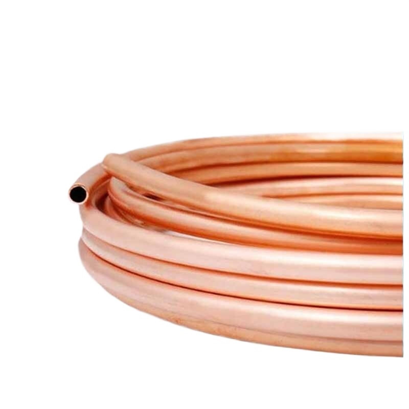 Vhkjewe One Color 99.9% Pure T2 2Mm 8Mm 14Mm 16-19Mm Copper For Air Conditioning And Refrigeration Application(2 Meter X 9.52Mm X 0.7Mm)