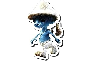 Smurf Cat Sticker Decal - Perfect for Laptops, Water Bottles, and More