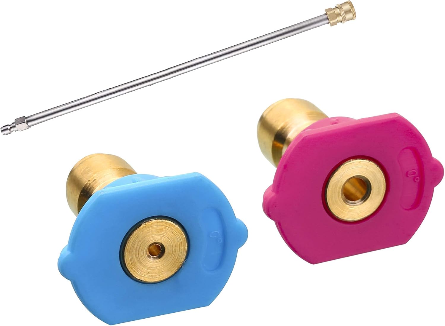 M MINGLE Pressure Washer Extension Wand, Second Story Quick-Connect Nozzle Tips for Power Washer