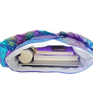 Amazon.com: Women's Puffer Bag Quilted Shoulder Bag