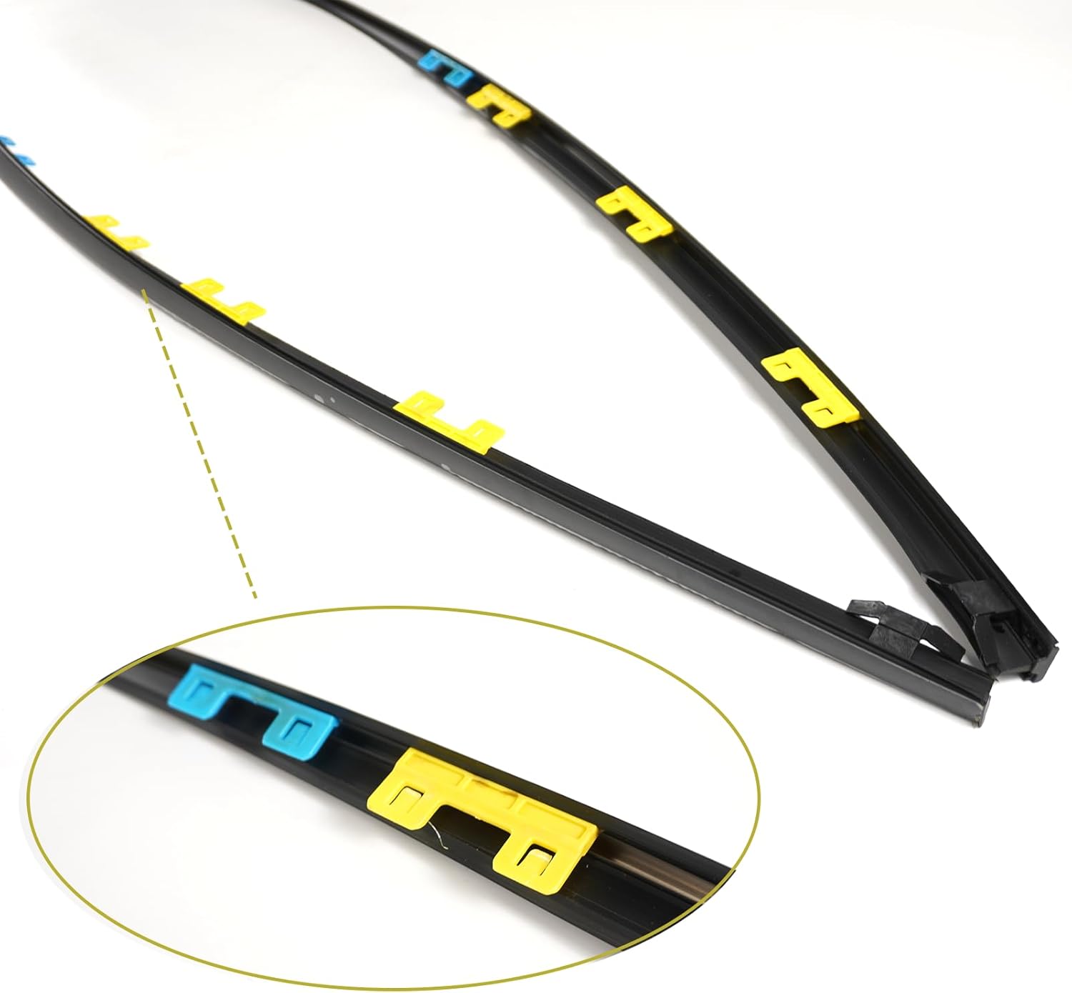 Drip Side Molding for Honda Civic 2006 2007 2008 2009 2010 2011 Windshield Roof Molding Trim Set Replace 73158-SNA-013 73168-SNA-013 (Not Fit for 2 Door Models)