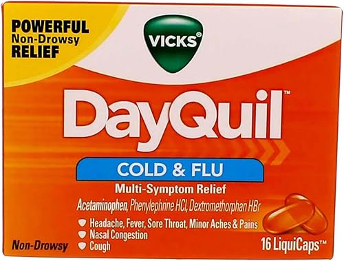 Vicks DayQuil LiquiCaps 16 unidades, (paquete de 4)