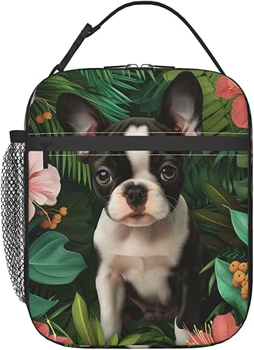 Miniatura 18 de Linda lonchera para perros para niños, bolsa aislada para cachorros para estudiantes, amantes de las mascotas, reutilizable, aislamiento térmico