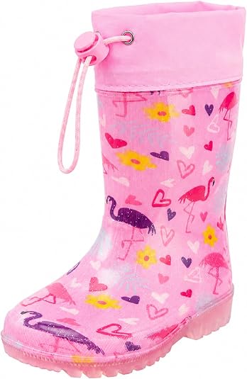 YAAMOO Bottes de pluie imperméables pour enfants avec semelle antidérapante