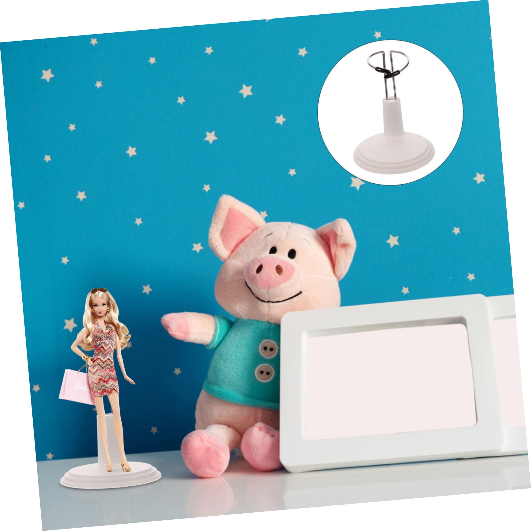 Kisangel 3PCS Doll Support Bracket Sturdy Display Rack for Dolls and Figures Multi Functional Holder for Rooms Stands for Neat Organization