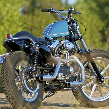 Biltwell | Moto Bar Motorcycle Handlebar | Chrome Plated Finish | 1 OD | Smooth For Custom Application
