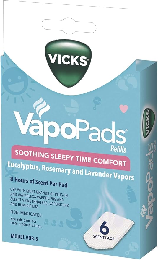 Vicks Sleepytime Waterless Vaporizer Scent Pads Rosemary