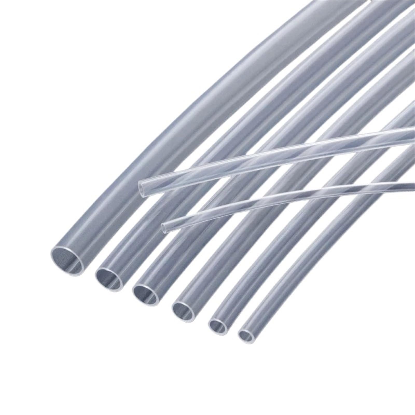 PTFE Tubo Piezas de conexión de impresora 3D de tubo rígido con cabezal en J de extrusora aislada FEP | 1/2/3/4/5/6/7/8/9/10 mm Alta temperatura(2 meters,ID 7mm x OD 9mm)