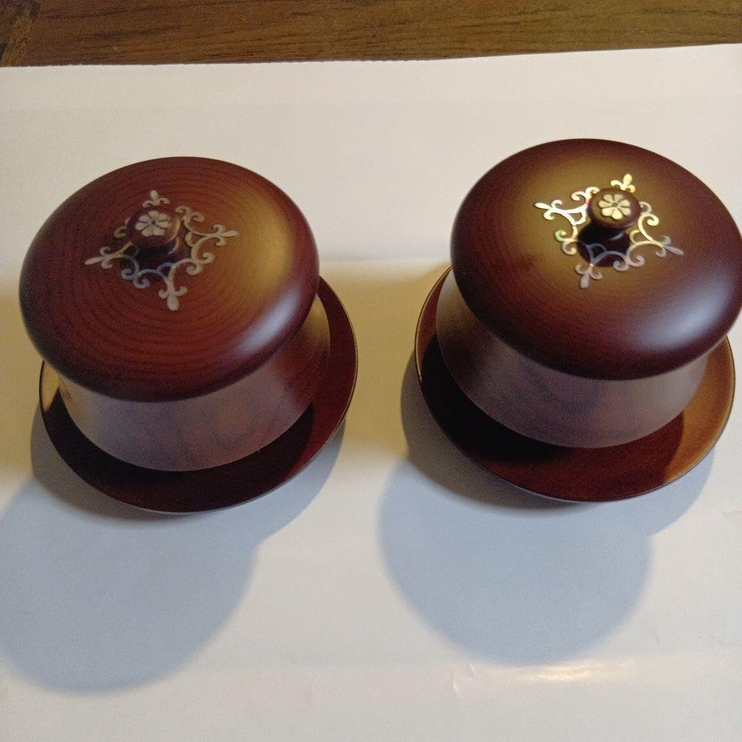 韓国製螺鈿漆器 2個セット