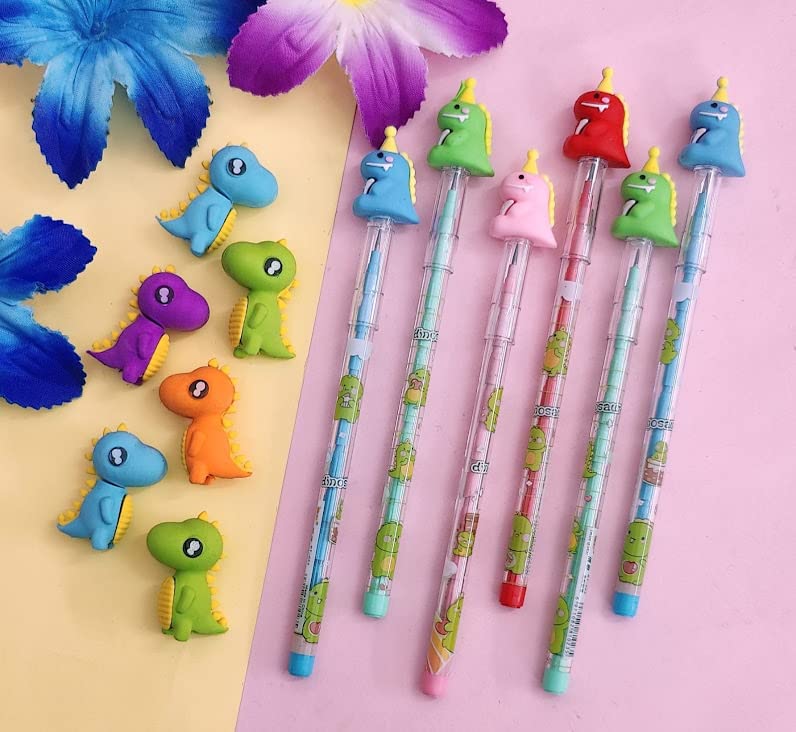 TERA 13 Pencil Eraser Set for Boys (6 Pencil 6 Eraser) Return Gifts for Kids Dinosaur Pencil, Eraser for Boys Birthday Gifts Eraser Pencil Kit for Kids (B0BPSF7SBD) Amazon Price History, Amazon Price Tracker