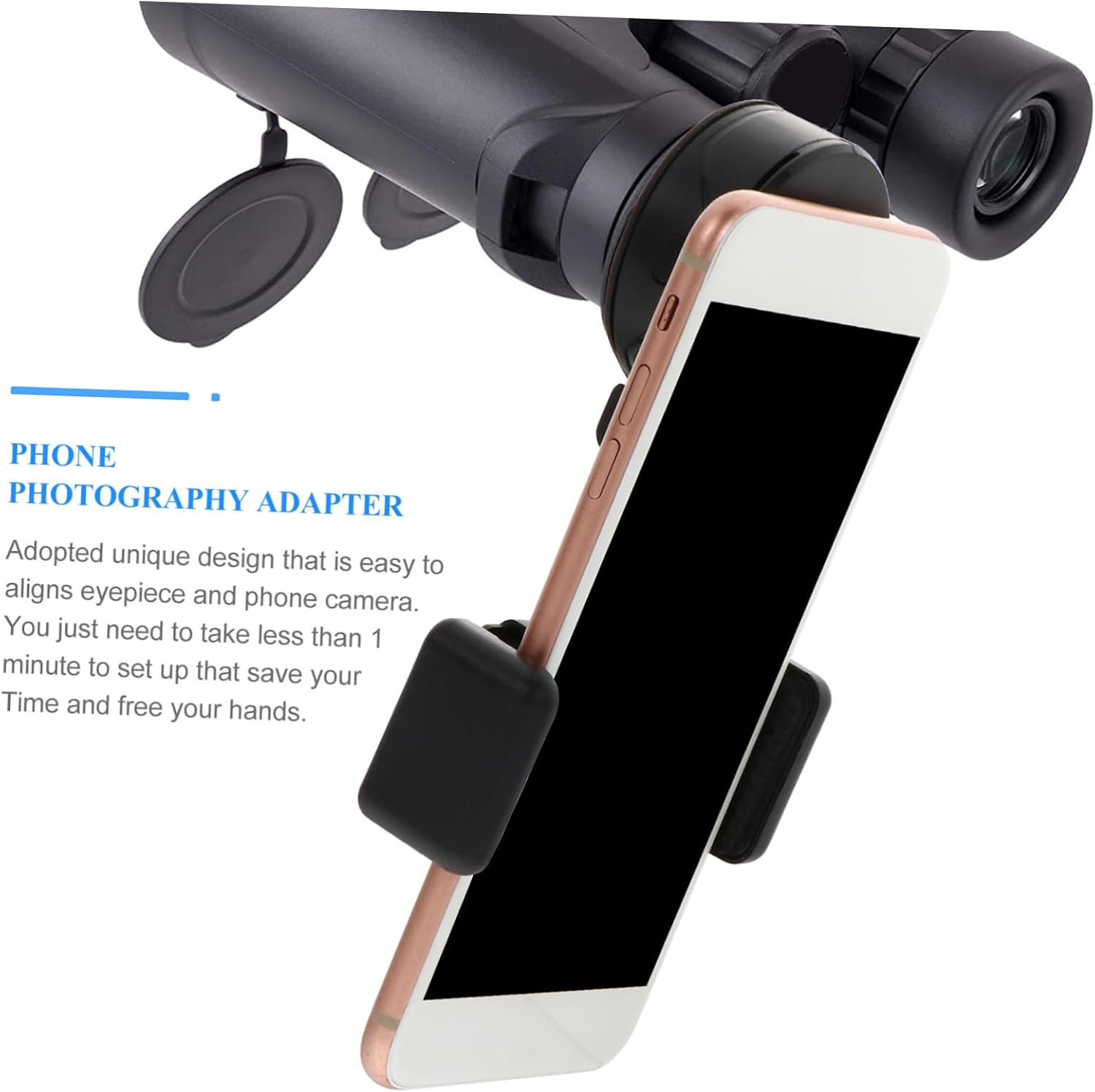 2pcs Telescope and Microscope Smartphone Adapter Mount Photography Holder for Cell Phones Lightweight and Easy to Install Compatible Binoculars and Spotting Scopes