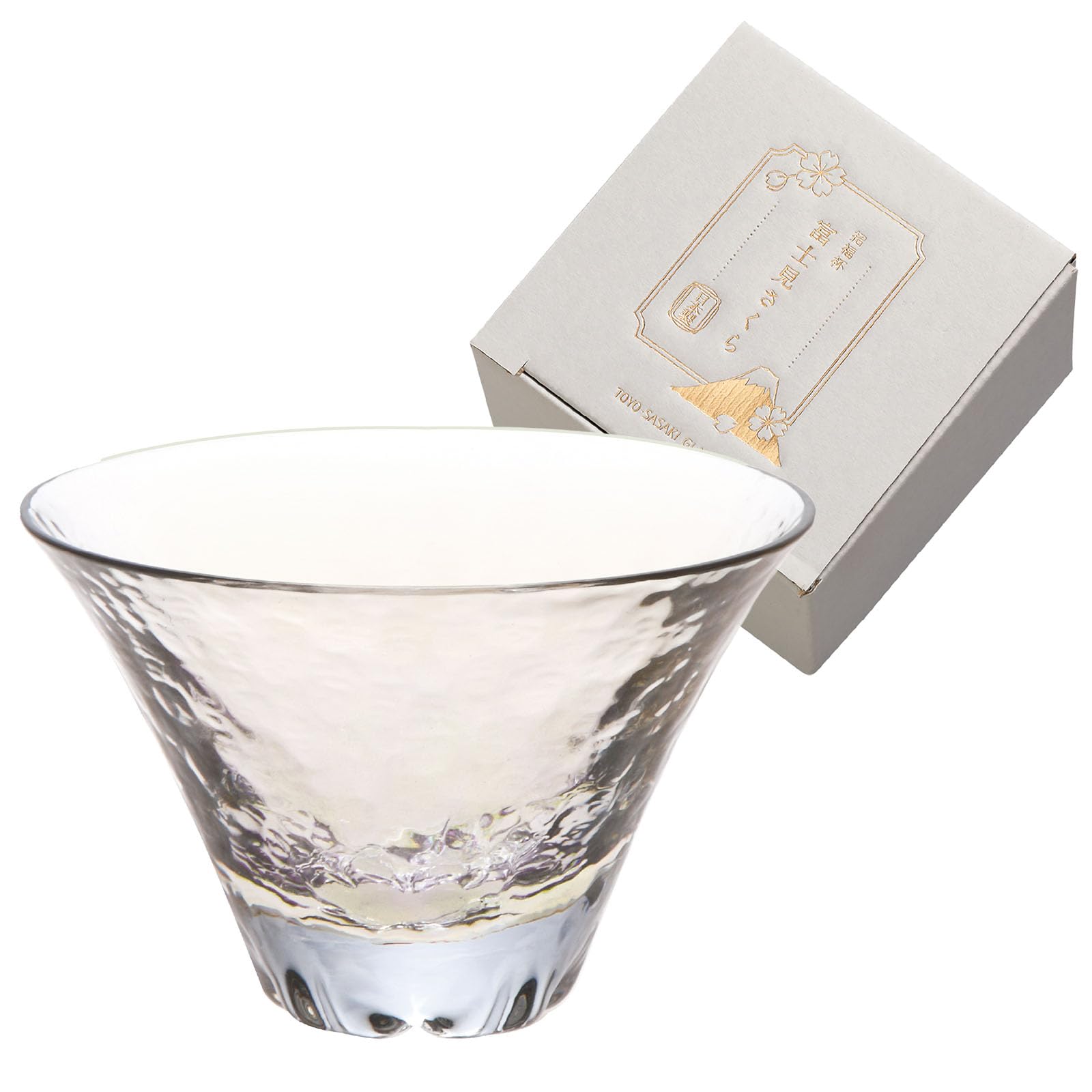 Amazon.co.jp: 東洋佐々木ガラス 招福杯 富士見桜 杯（琥珀） 10372