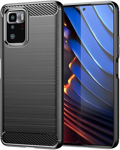 Miniatura 5 de Funda de teléfono para Poco X3 GT Redmi Note 10 Pro 5G 21061110AG, funda de fibra de carbono a prueba de golpes, resistente a los arañazos, TPU