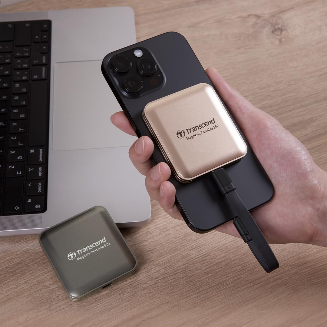 トランセンド ポータブルSSD 2TB 耐衝撃USB 20Gbps Amazon | トランセンド ポータブルSSD 2TB【iPhone MagSafe対応】高速
