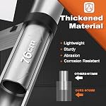 Échelle télescopique, SocTone 10.5 FT Aluminium Échelle d'extension légère avec 2 Stabilisateurs triangle, poids lourd 330lbs Max Capacité, échelle collapsible polyvalente pour le travail ménager ou extérieur