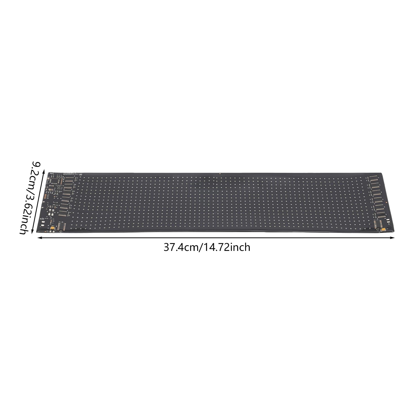 Led Anzeigetafel 37.4 * 9.2cm Led Namensschild Mit Fernbedienung Led Laufschrift Programmierbar Leuchtschild FüR Auto RGB LED-Anzeige LED-Schild USB-Stecker LED-Anzeigetafel 4.5M Kabel
