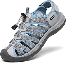 DANNTO Sandalen Damen Trekking Sportsandalen Outdoorsandale Geschlossene Gummi Wandersandalen Sommer für Reisen