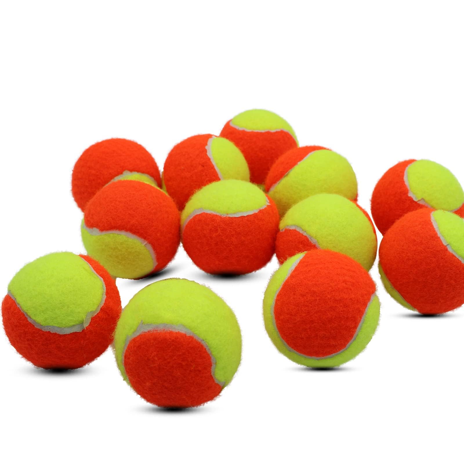 Tennisbälle mit geringer Kompression, Bühnentrainingsbälle für Anfänger und Kinder, mit Netztasche für einfachen Transport, perfekt zum Üben