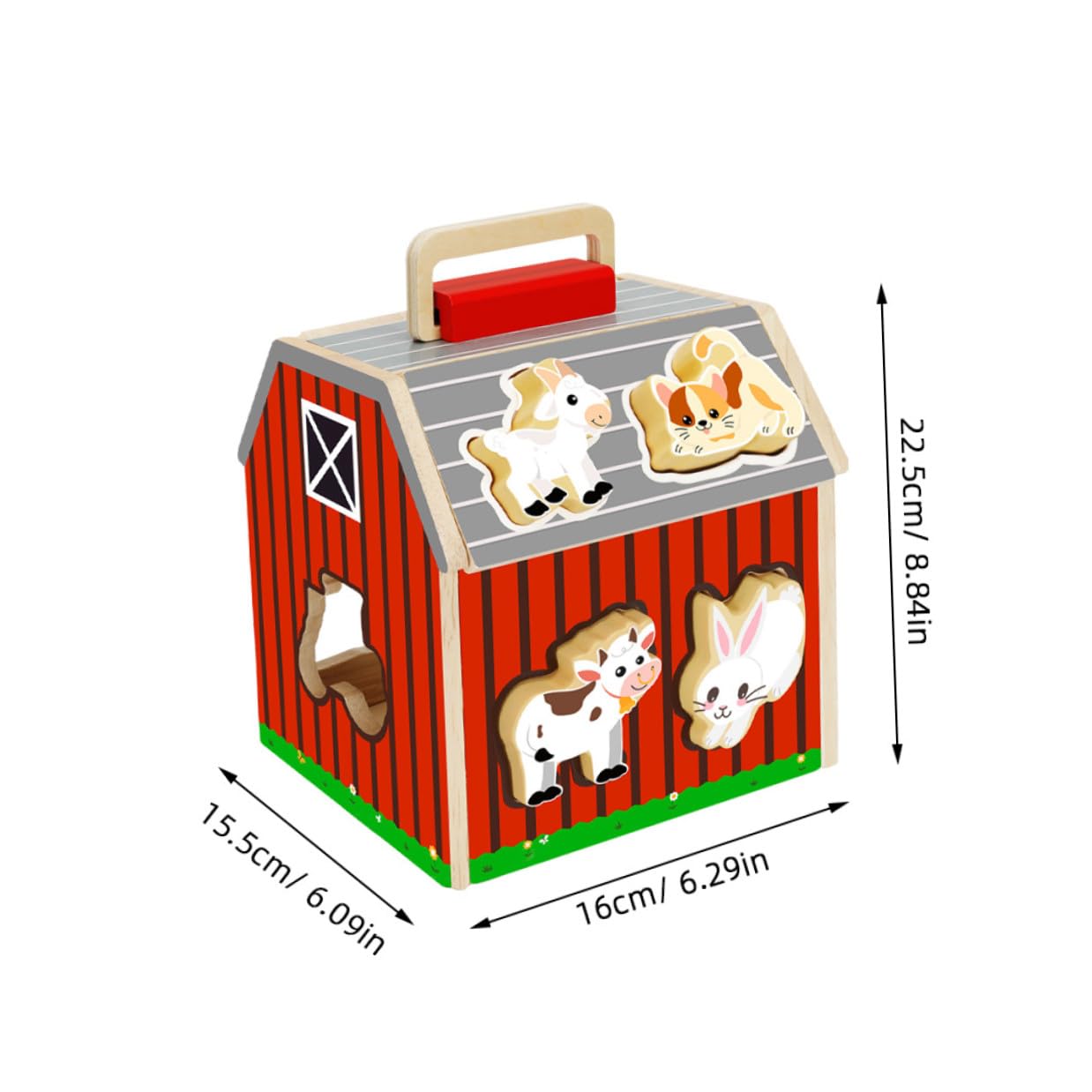 Puzzle de Cabane en Bois pour Garçon et Filles, Assemblage sans Colle | 1 Set, Design Interactif, pour Interaction Parent-garçon et Filles et Famille, Jouet Éducatif Montessori
