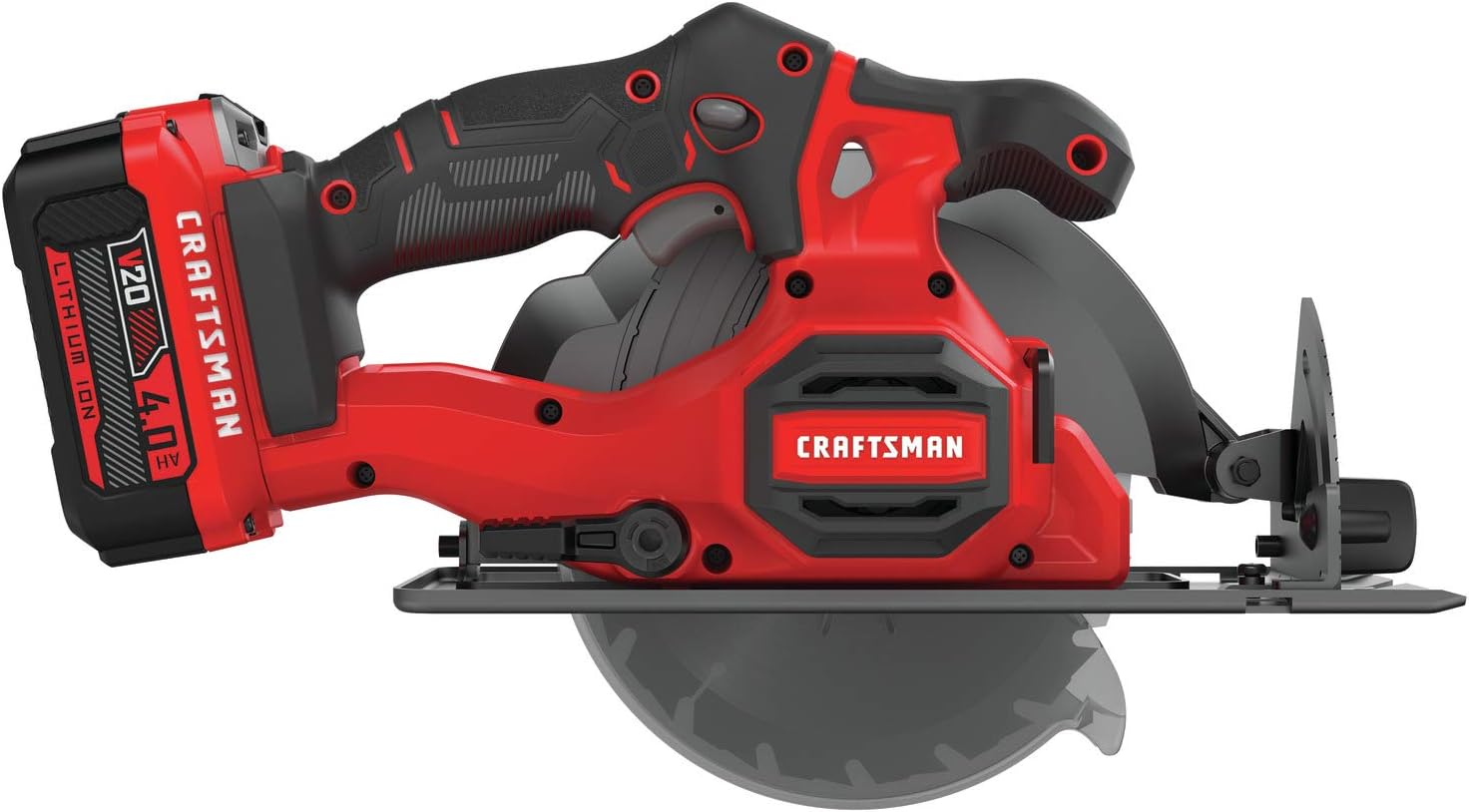 CRAFTSMAN V20 Cordless Circular Saw Kit, 6-1/2 inch, Battery and Charger Included (CMCS500M1) - Image 8