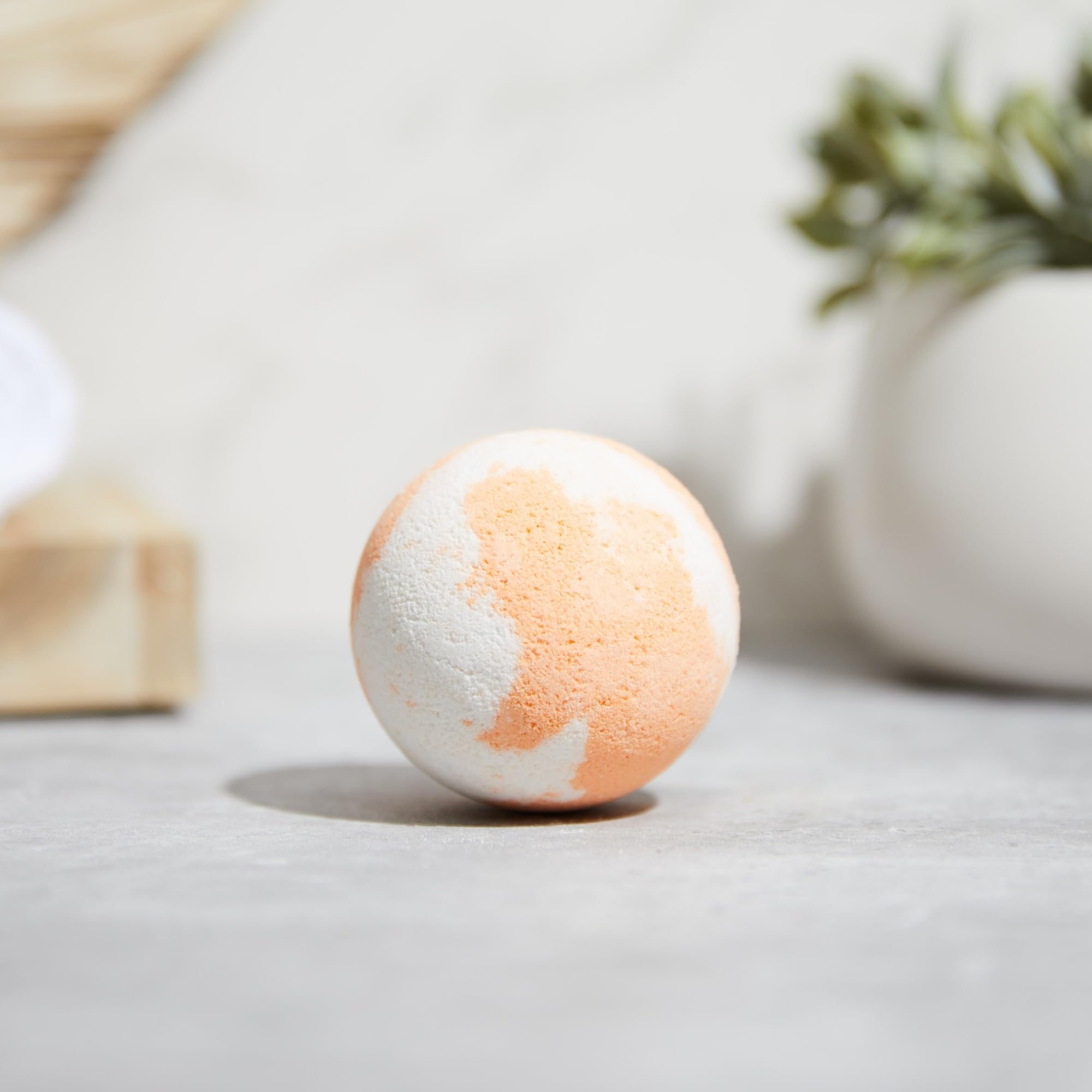 Fizz and Bubble, Handmade Bath Fizzies, 6.5oz (1-Pack) - Scented Bath Bomb, Moisturizing for Dry Skin, Soothing, Relaxing, Handmade Gift Ideas for Her (Orange Mimosa)