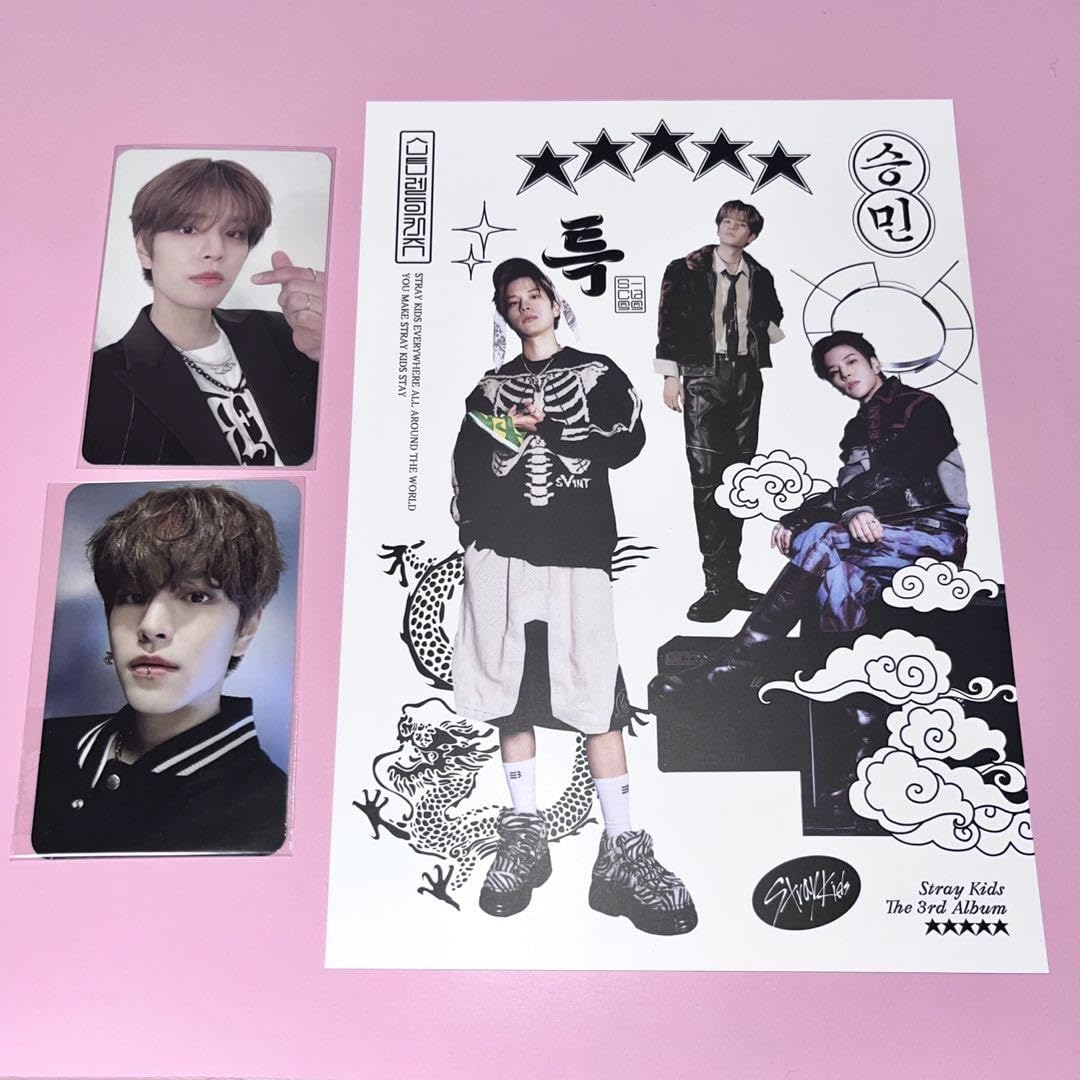 Amazon.co.jp: Stray Kids 5-star スンミン トレカセット&ミニポスター 
