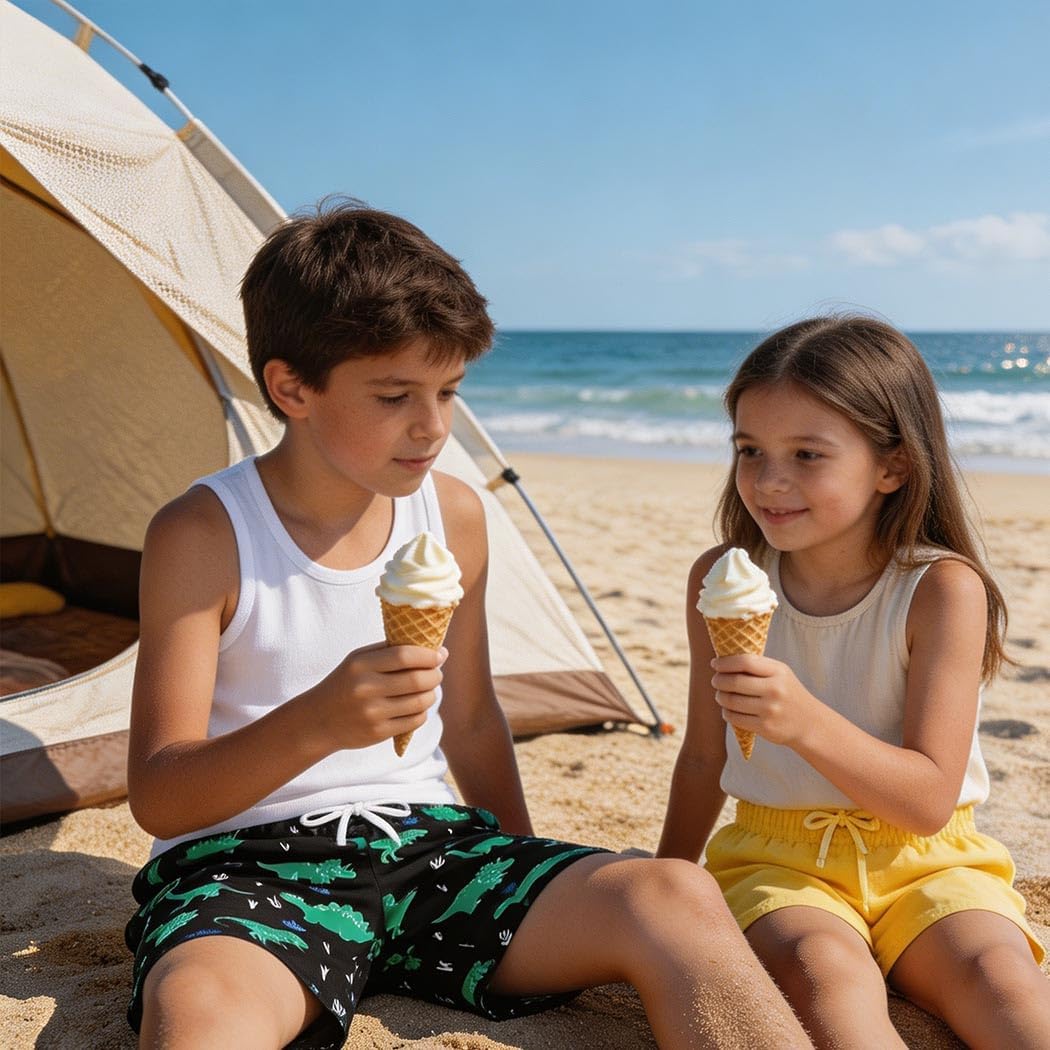 Boys Swim Trunks Quick Dry Board Shorts Swimwear Trunks Hawaii Beach Swimsuit Toddler Bathing Suit Bottom Kid 2-8Years
